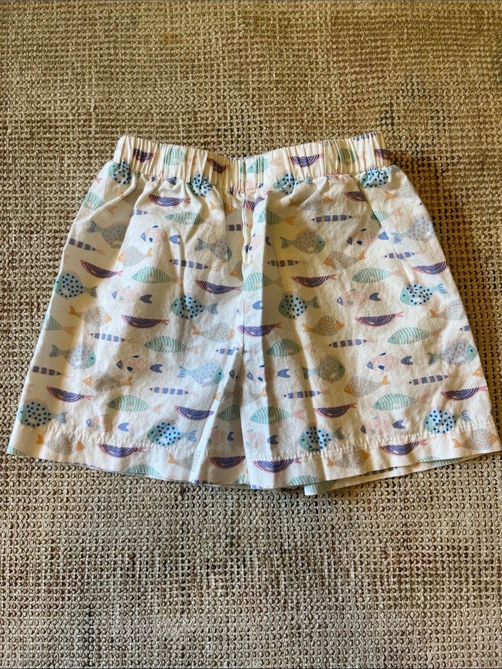 Anvy Kid Boy Short - Colorful Fish Print - size 4T
